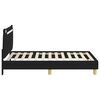 vidaXL Cadre de lit pour enfants avec t&ecirc;te de lit Noir 80 x 160 cm