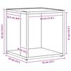 vidaXL &Eacute;tag&egrave;res d'angle Ch&ecirc;ne noir 33 x 33 x 34,5 cm Bois d'ing&eacute;nierie