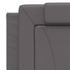 vidaXL Cadre de lit Viana avec LED sans matelas gris 160x200 cm