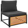 vidaXL Salon de jardin avec coussins 8 pcs bois massif d'acacia