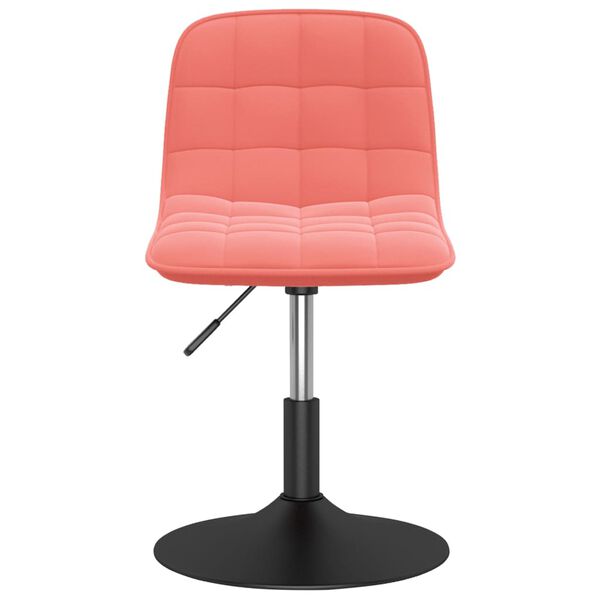 vidaXL Chaise pivotante de salle &agrave; manger Rose Velours