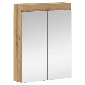 vidaXL Amoire de salle de bain avec miroir TULUM Ch&ecirc;ne artisanal