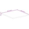 vidaXL Dessus de table 50x50x2,5 cm carr&eacute; bois massif de manguier