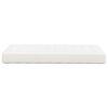 vidaXL Matelas de Lit avec matelas Crème 90 x 200 cm tissu