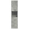 vidaXL Ensemble de meubles de salle de bain 3 pcs gris b&eacute;ton