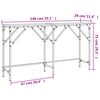 vidaXL Table console sonoma gris 140x29x75 cm bois d'ing&eacute;nierie