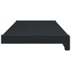vidaXL Appui de fen&ecirc;tre Anthracite avec grain de bois PVC