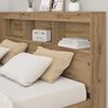 vidaXL T&ecirc;te de lit de rangement avec &eacute;tag&egrave;re Ch&ecirc;ne artisanal 150 cm