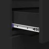 vidaXL Buffet avec tiroir Noir 100 x 30 x 65,6 Bois d'ing&eacute;nierie