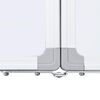 vidaXL Tableau blanc magn&eacute;tique pliable 100x80x1,7 cm aluminium