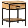vidaXL Table de chevet avec tiroir Marron 40 x 35 x 50 cm