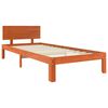 vidaXL Cadre de lit Cire marron 90 x 200 cm Bois de pin massif
