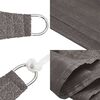 vidaXL Voile d'ombrage 160 g/m&sup2; Anthracite 3x5 m PEHD