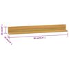 vidaXL &Eacute;tag&egrave;res murales 2 pcs 90x10x10 cm Bois de teck massif
