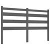 vidaXL T&ecirc;te de lit Gris 156x4x100 cm Bois massif de pin