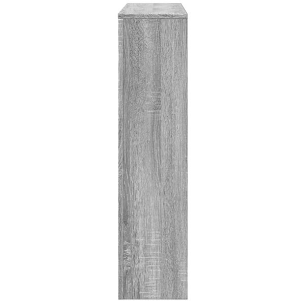 vidaXL Cache-radiateur sonoma gris 175x20x82 cm bois d'ing&eacute;nierie