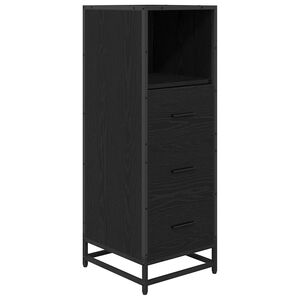 vidaXL Ensemble de mobilier de salle de bain Ch&ecirc;ne noir