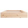 vidaXL Cadre de lit sans matelas 75x190 cm bois massif