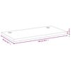 vidaXL Dessus de bureau 100x50x4 cm bambou
