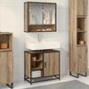 vidaXL Cabinet de salle de bain Ch&ecirc;ne artisanal 65 x 33 x 60 cm