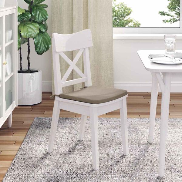 vidaXL Coussins de si&egrave;ge 4 pcs Taupe 40 x 40 x 3 cm