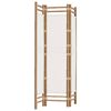 vidaXL Cloison de s&eacute;paration pliante 3 panneaux 120 cm Bambou et toile
