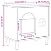 vidaXL Maison pour chat Ch&ecirc;ne fum&eacute; 51 x 30 x 52 cm Bois d'ing&eacute;nierie