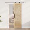 vidaXL Porte coulissante ORKDAL Marron 61 x 198,5 cm Pin massif