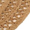 vidaXL Tapis Jute tress&eacute; &agrave; la main 120 cm Rond