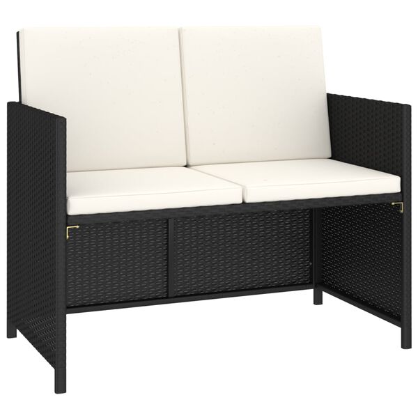 vidaXL Ensemble &agrave; manger d'ext&eacute;rieur 6 pcs R&eacute;sine tress&eacute;e et acacia