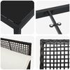 vidaXL Ensemble de salle &agrave; manger pour jardin 3 pcs Noir polyrotin