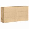 vidaXL Buffet 2 pcs Ch&ecirc;ne artisanal 79 x 38 x 80 cm Bois d'ing&eacute;nierie