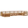vidaXL Ensemble de canap&eacute;s d'ext&eacute;rieur 7 pc Naturel