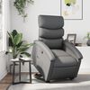 vidaXL Fauteuil inclinable Gris Similicuir