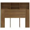 vidaXL Armoire de t&ecirc;te de lit Ch&ecirc;ne marron 120x19x103,5 cm