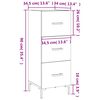 vidaXL Buffet Sonoma gris 34,5x34x90 cm Bois d'ing&eacute;nierie
