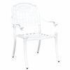 vidaXL Ensemble de salle &agrave; manger pour jardin 5 pcs Blanc Aluminium