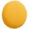 vidaXL Coussins de si&egrave;ge 2 pcs Jaune clair &Oslash; 40 cm
