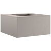 vidaXL Foyer de chemin&eacute;e Marron 80 x 80 x 40 cm Acier patin&eacute;