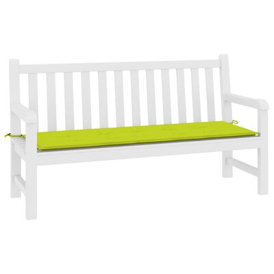 vidaXL Coussin de banc de jardin vert brillant 200x50x3cm tissu oxford