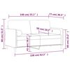 vidaXL Canap&eacute; 2 places oreillers et coussins Gris clair 140 cm Velours