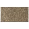 vidaXL Tapis de zone Naturel et noir 100 x 200 cm Jute
