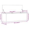 vidaXL Bo&icirc;te de Rangement Ch&ecirc;ne artisanal 102 x 35 x 35 cm