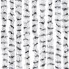 vidaXL Rideau anti-mouches gris clair et gris fonc&eacute; 100x230cm chenille