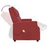 vidaXL Fauteuil de massage inclinable 4 places rouge bordeaux