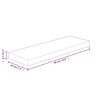 vidaXL Panneau d'&eacute;tag&egrave;re 60x20x4 cm Bois de ch&ecirc;ne massif non trait&eacute;