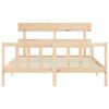 vidaXL Cadre de lit sans matelas 160x200 cm bois massif de pin