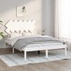 vidaXL Cadre de lit sans matelas blanc 120x190 cm bois massif
