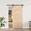 vidaXL Porte coulissante Marron 80 x 208 cm Bois massif en pin
