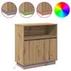 vidaXL Buffet LED Chêne artisanal 71 x 34,5 x 75 cm Bois d'ingénierie